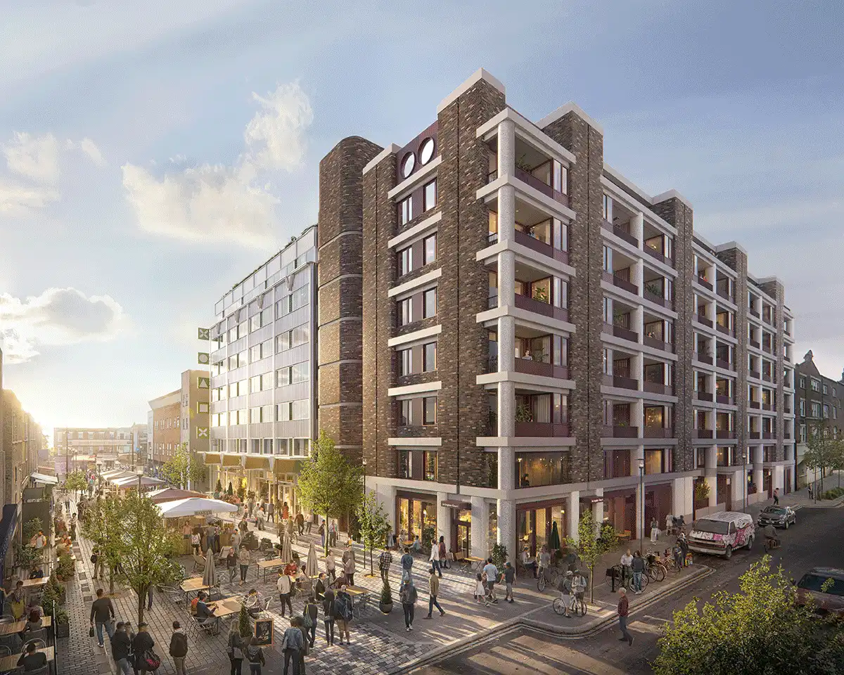 Illustrative view of the affordable homes